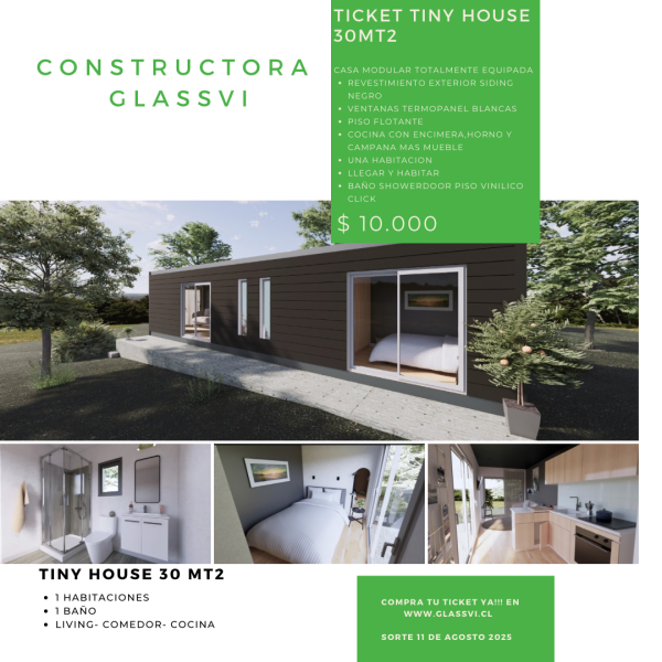 TICKET TINY HOUSE 30 MT2